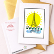 Miniaturbild: Carte postale Paris – Paris Soleil illustration artistique Tour Eiffel