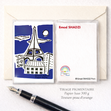 Miniaturbild: Carte postale Paris – La Tour Eiffel s'endort illustration artistique
