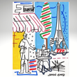 Miniaturbild: Carte postale de Paris – Fête nationale | Illustration artistique