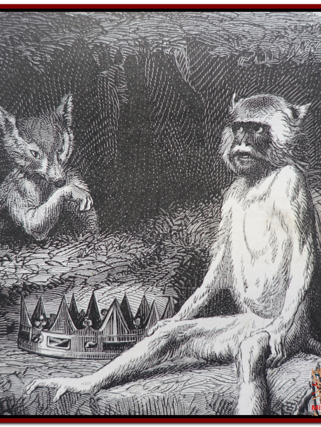 Le Renard Le Singe et les Animaux Roi Eug. LAMBERT 19è