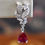 Thumbnail: Silver Ruby Earrings