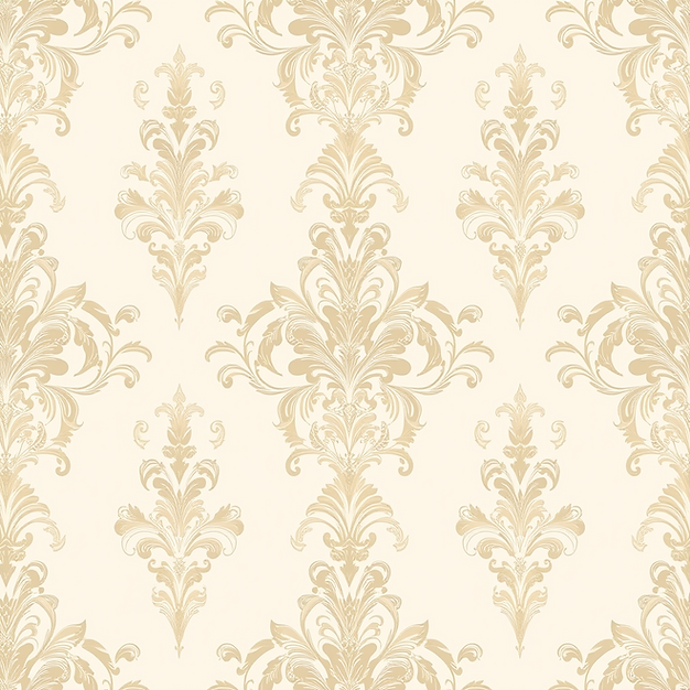 rococo style seamless wallpaper similar to bridgerton that's a very pale champagne color.p