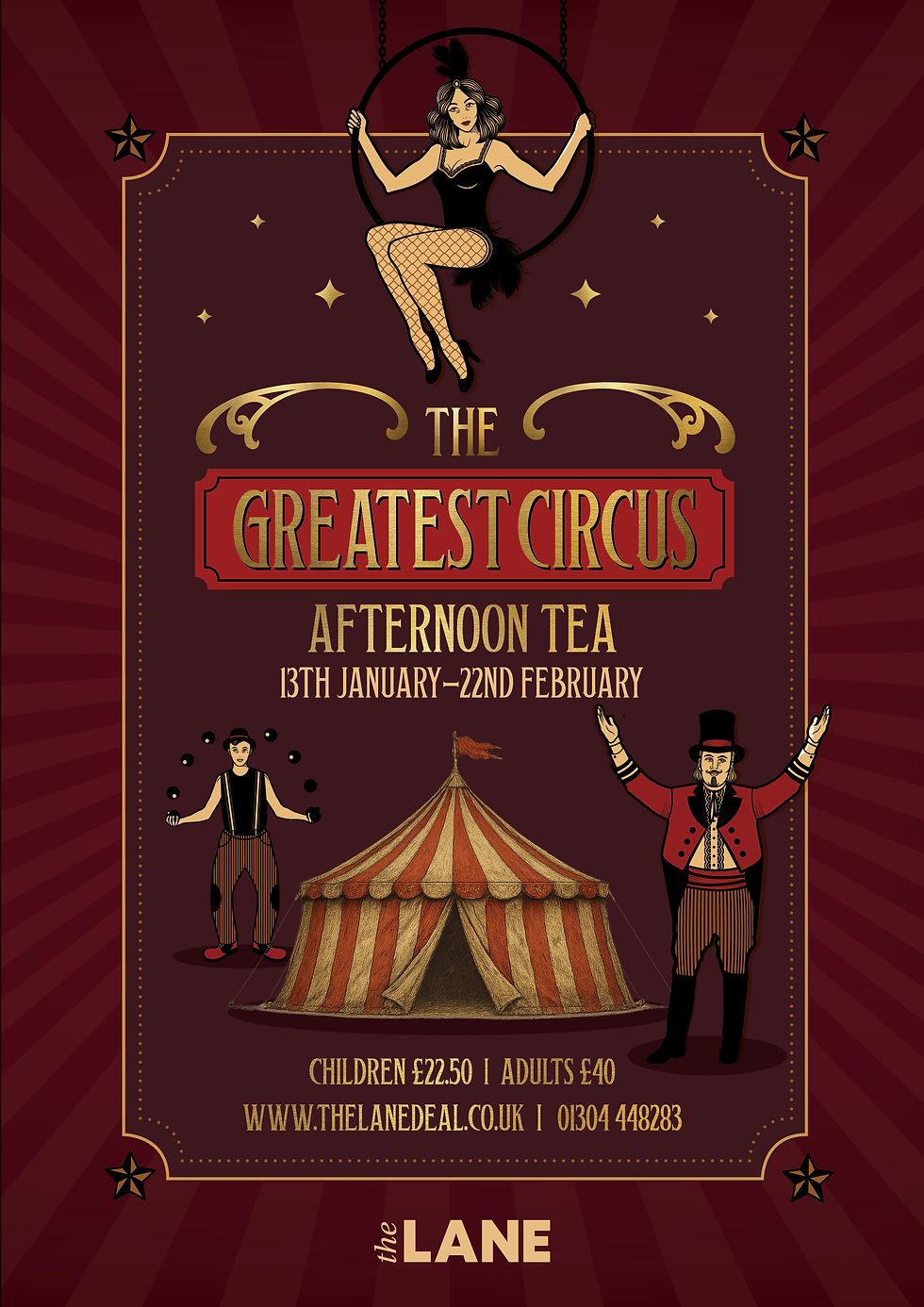 The Lane_The Greatest Circus Afternoon Tea Menu Cover-2