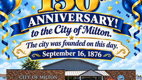 Happy 150th Birthday to the City Of Milton!
