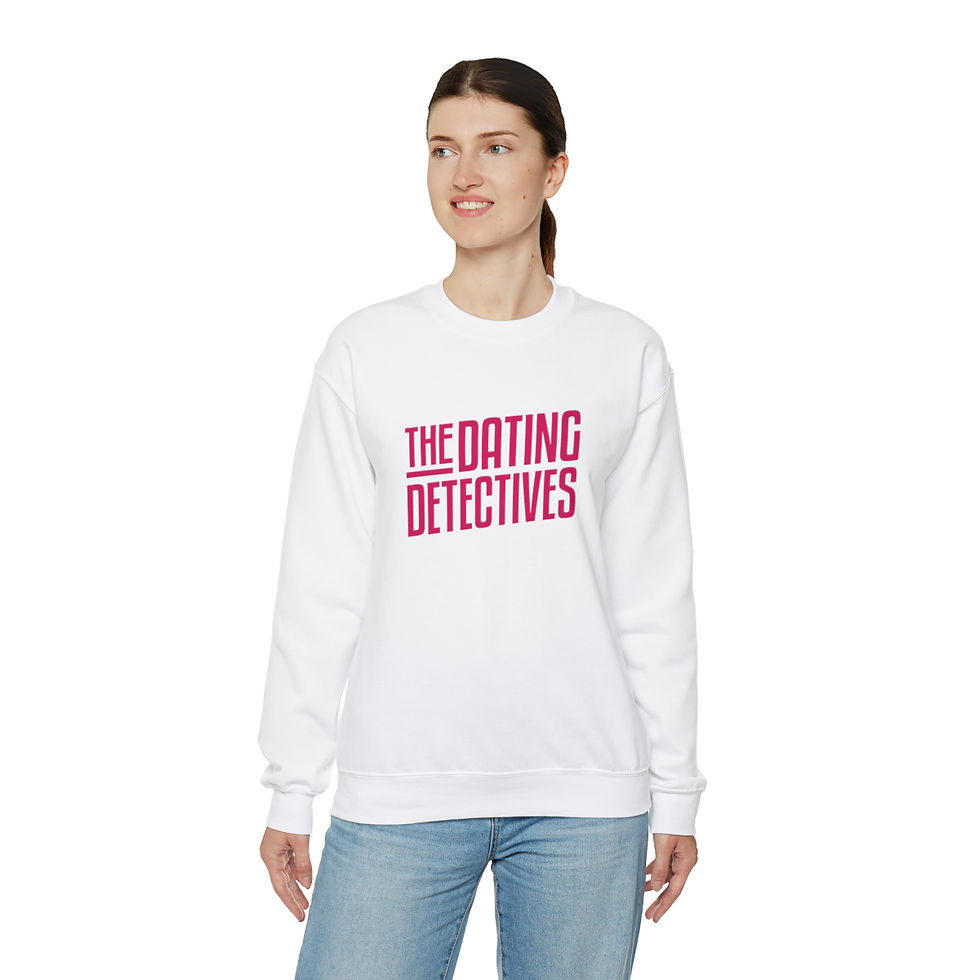 Thumbnail: The Dating Detectives Unisex Heavy Blend™ Crewneck Sweatshirt