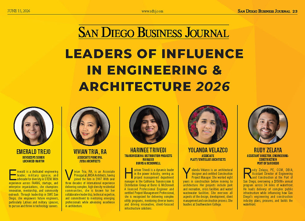 Vivian Tria Recognized by the San Diego Business Journal