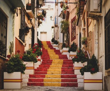 Spanish Stairs in an small village