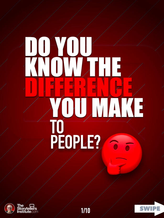 HOW TO LEARN THE DIFFRENCE YOU MAKE TO PEOPLE.