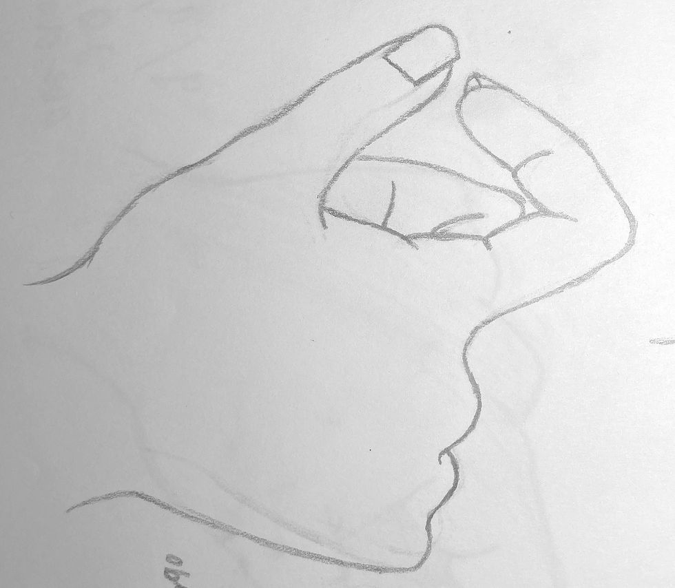 Hand Resting