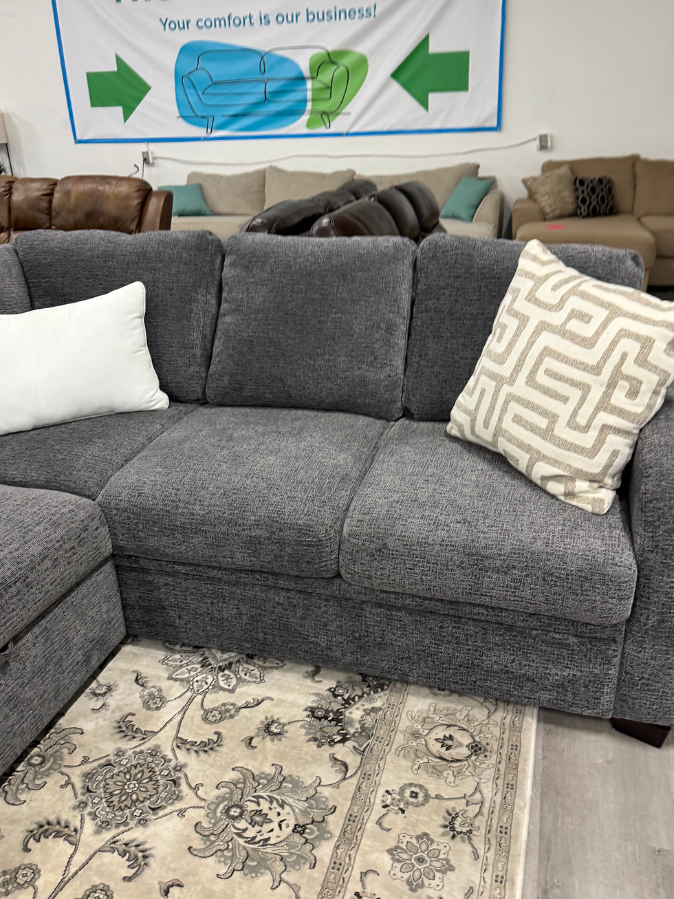Thumbnail: Sectional With Pullout & Storage Chaise