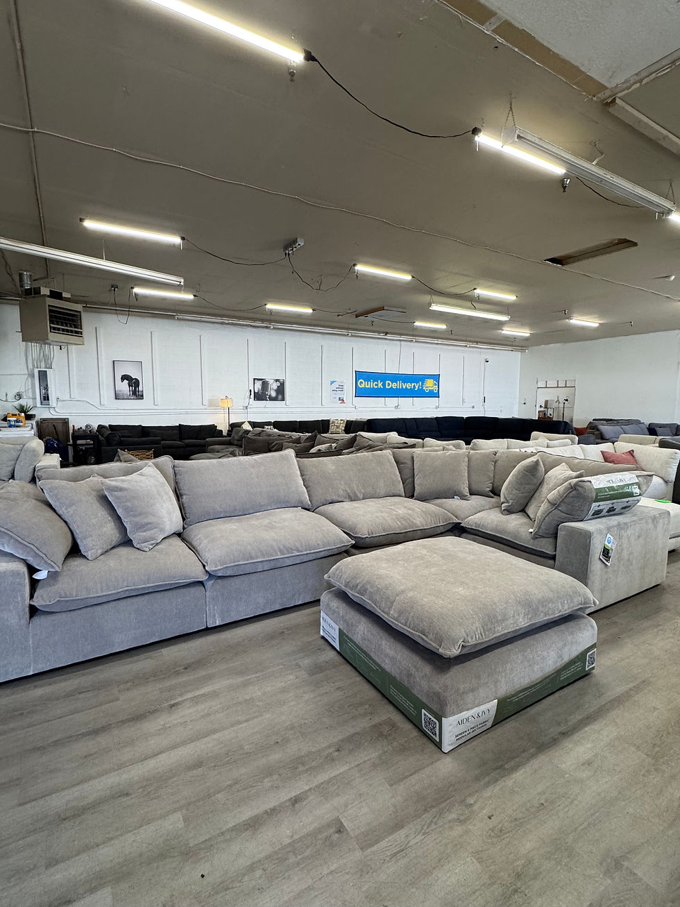 Thumbnail: 6 Piece Gray Cloud Sectional - Call Or Text 425-281-0217 for availability