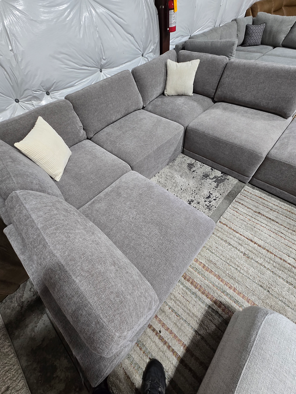 Thumbnail: Stunning 5pc Modular Sectional with Ottoman.  Call Check Availability 