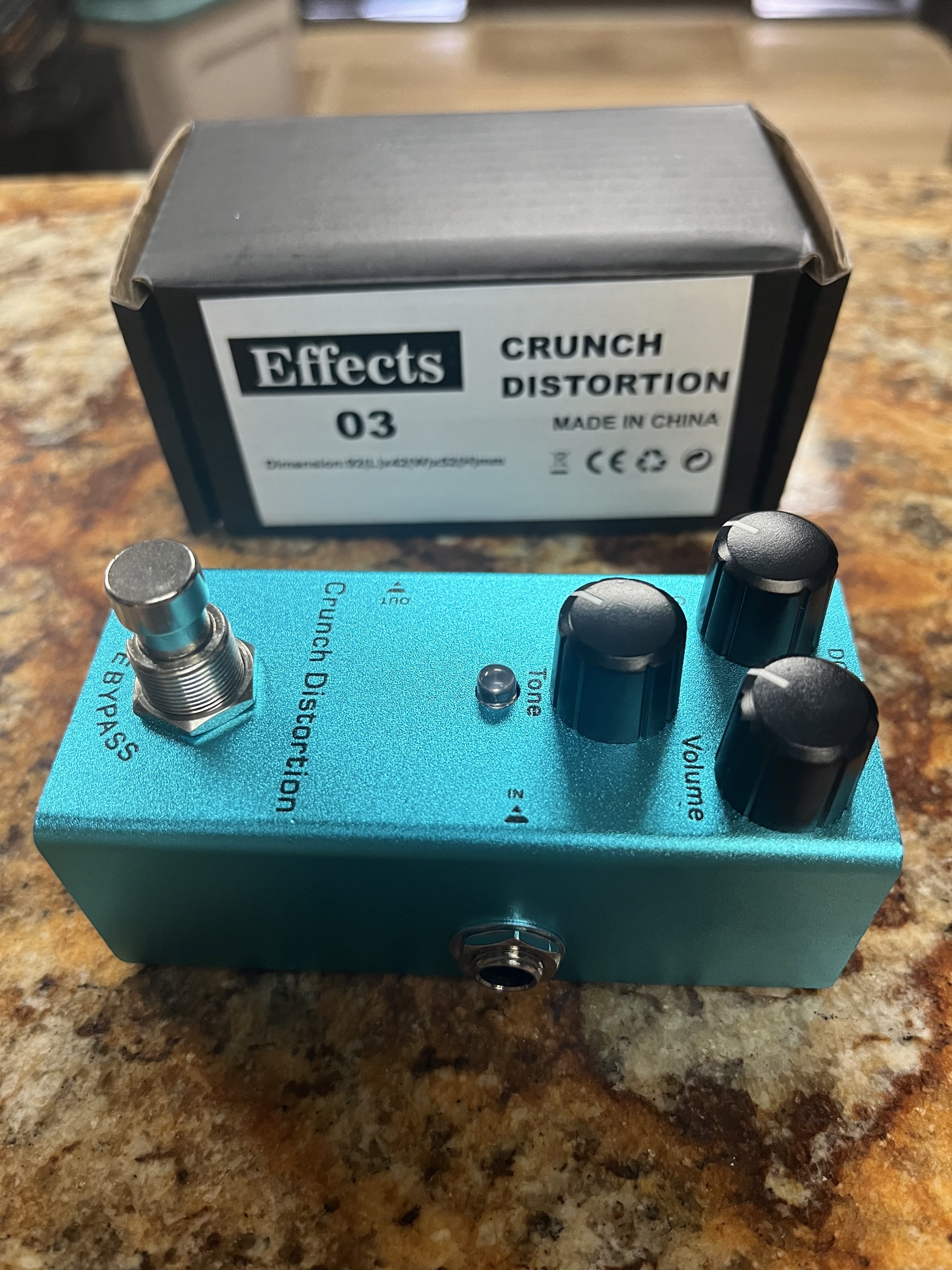 Crunch Distortion FX pedal view 3
