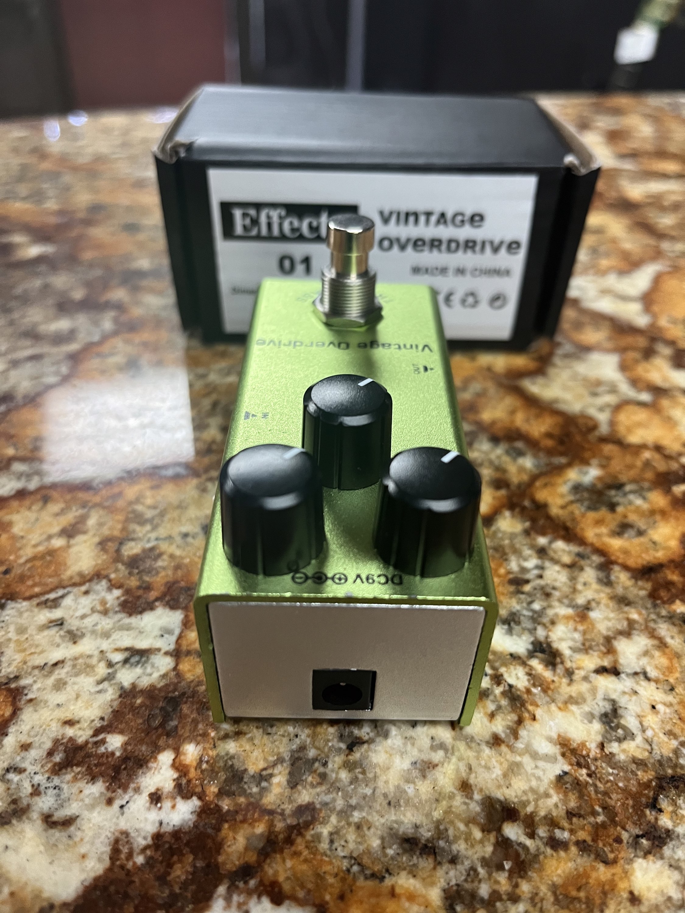Vintage overdrive FX pedal view 4
