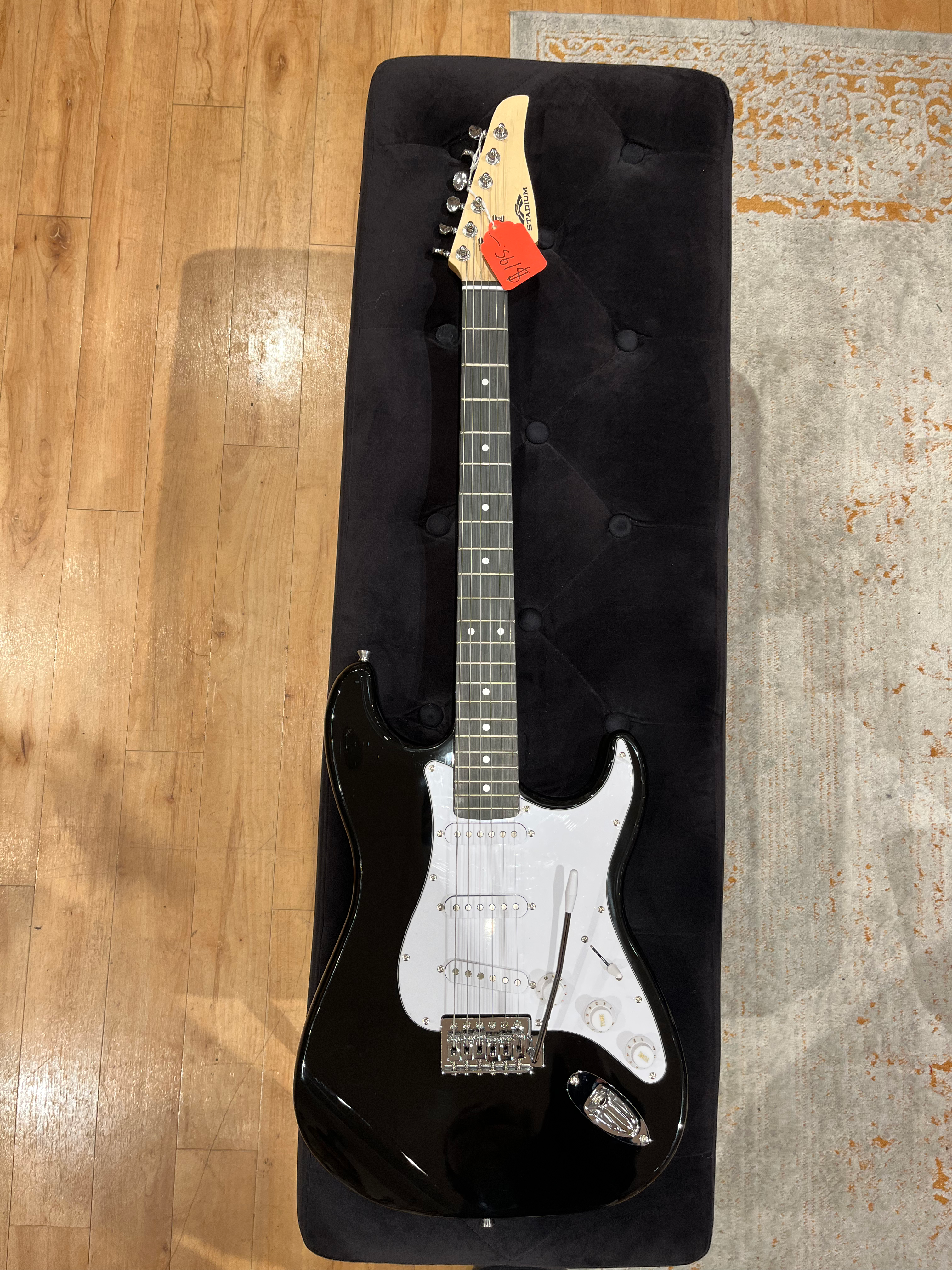 Stadium Electric Black Guitar 2024