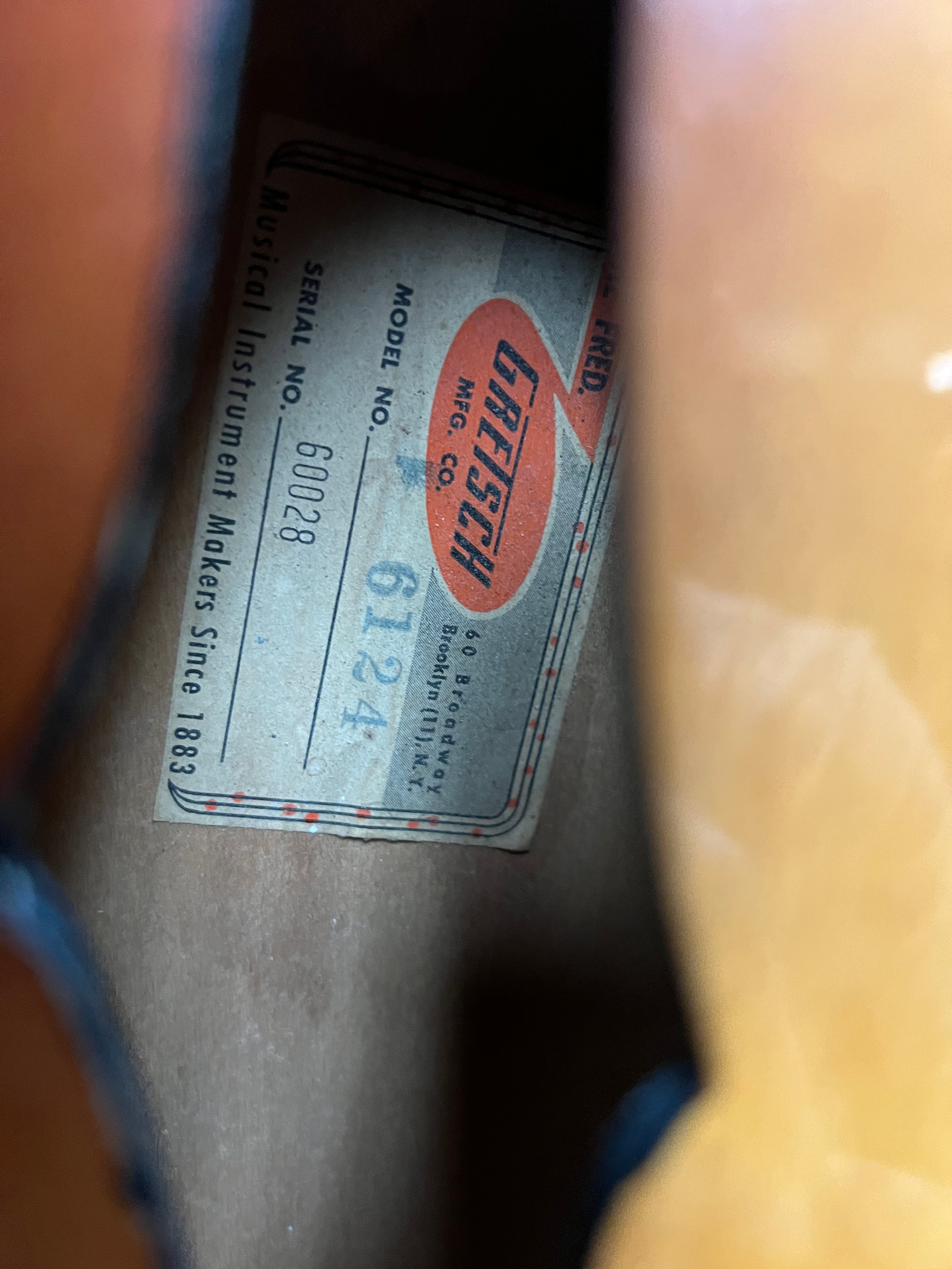 Gretsch Aniversary Model 1960 Vintage view 7