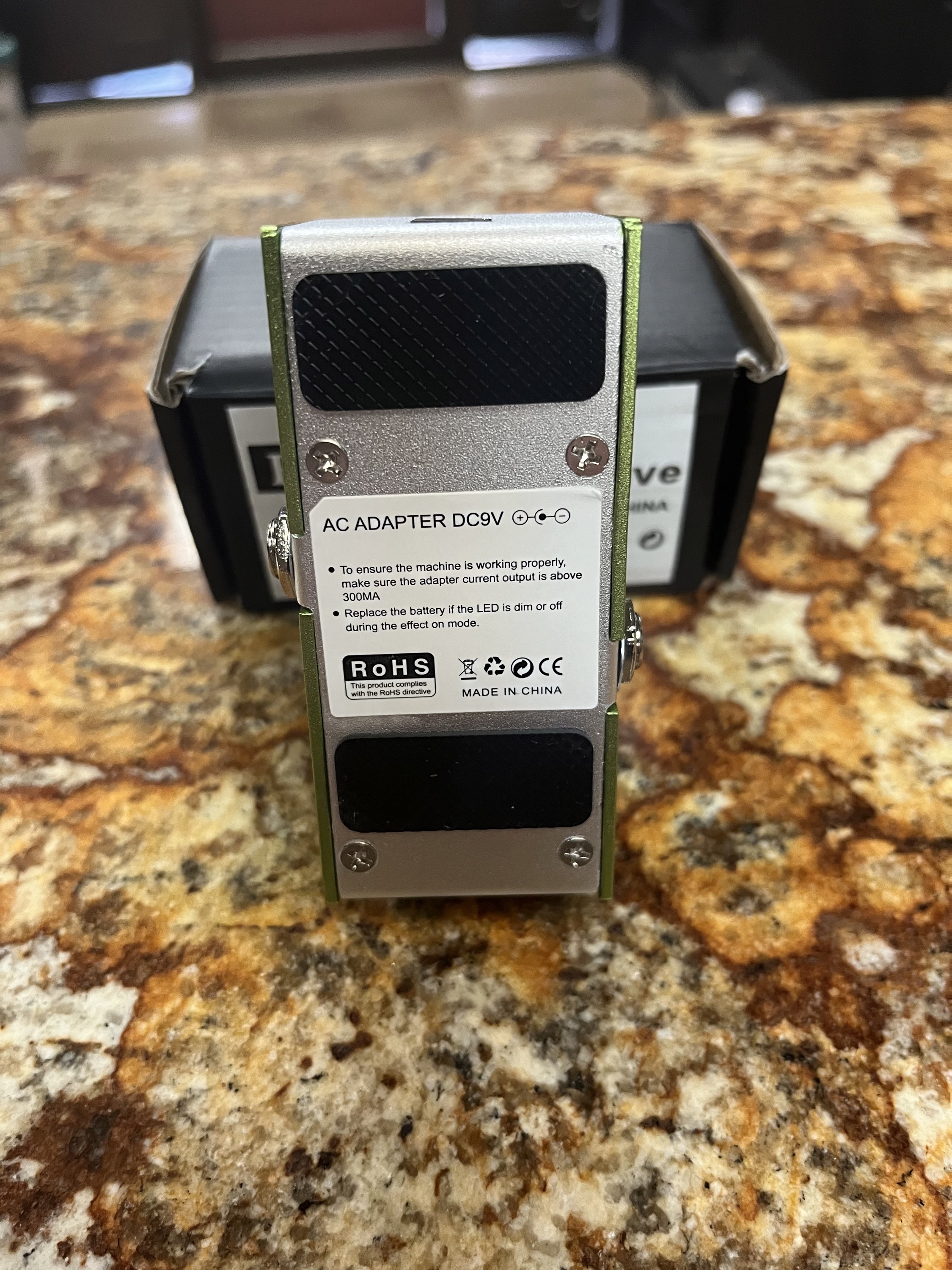 Vintage overdrive FX pedal view 5