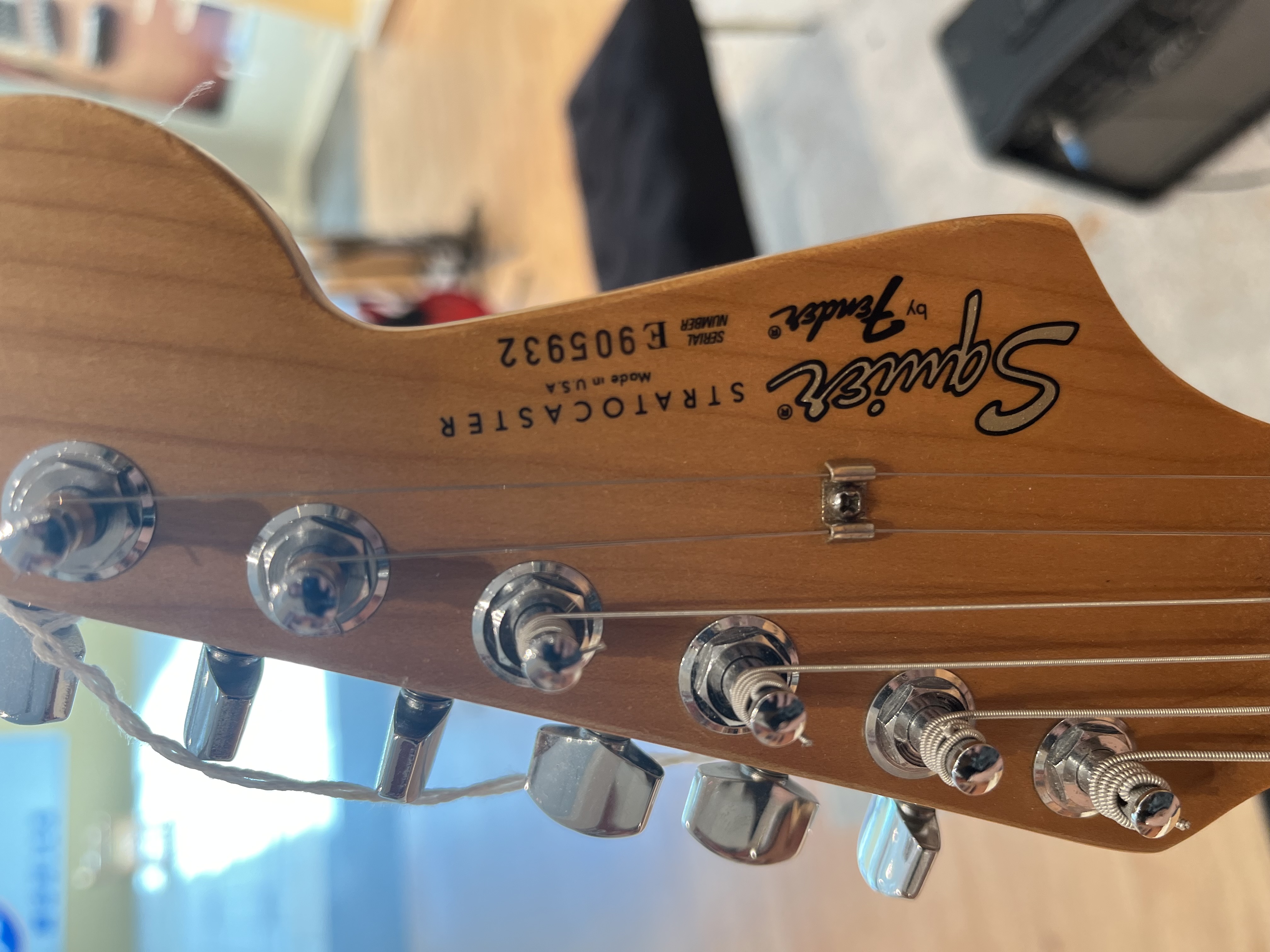 USA Fender Squier Stratocaster 1989 - Black view 5