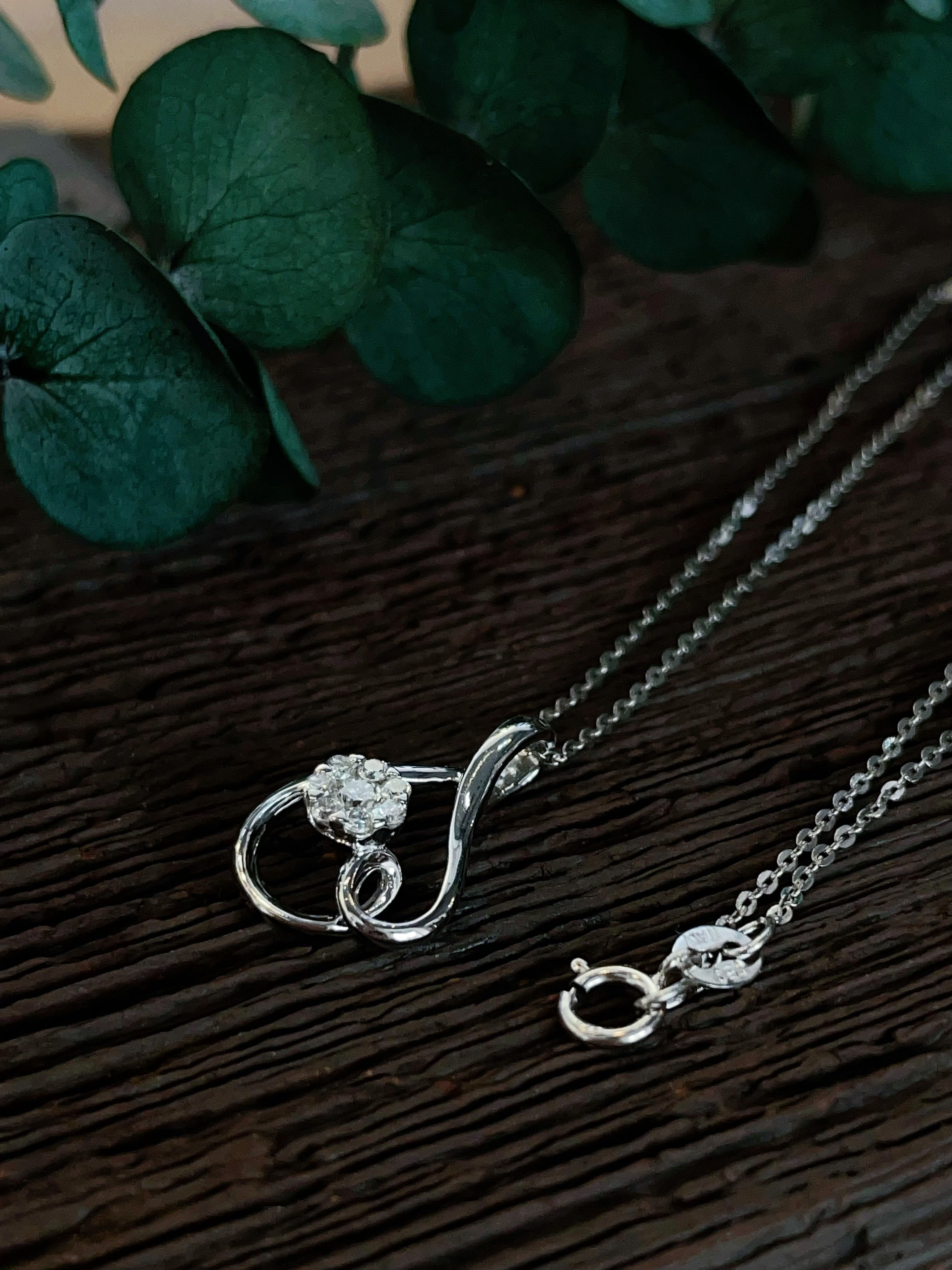 鑽石愛心Ｋ金墜鍊