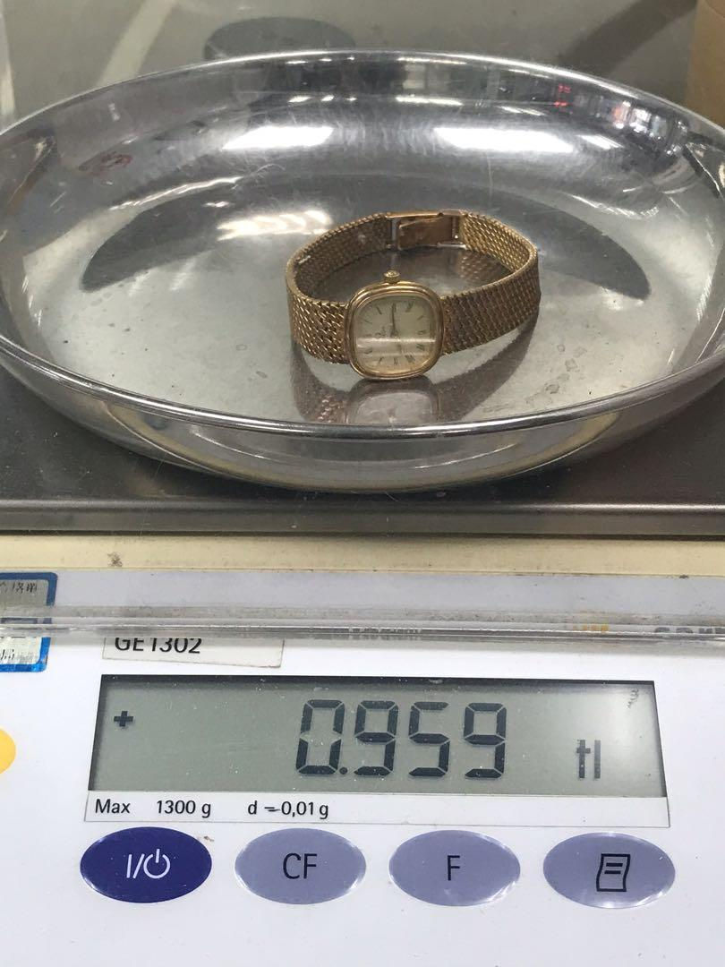 縮圖：OMEGA QUARTZ 1375 原裝18K金錶