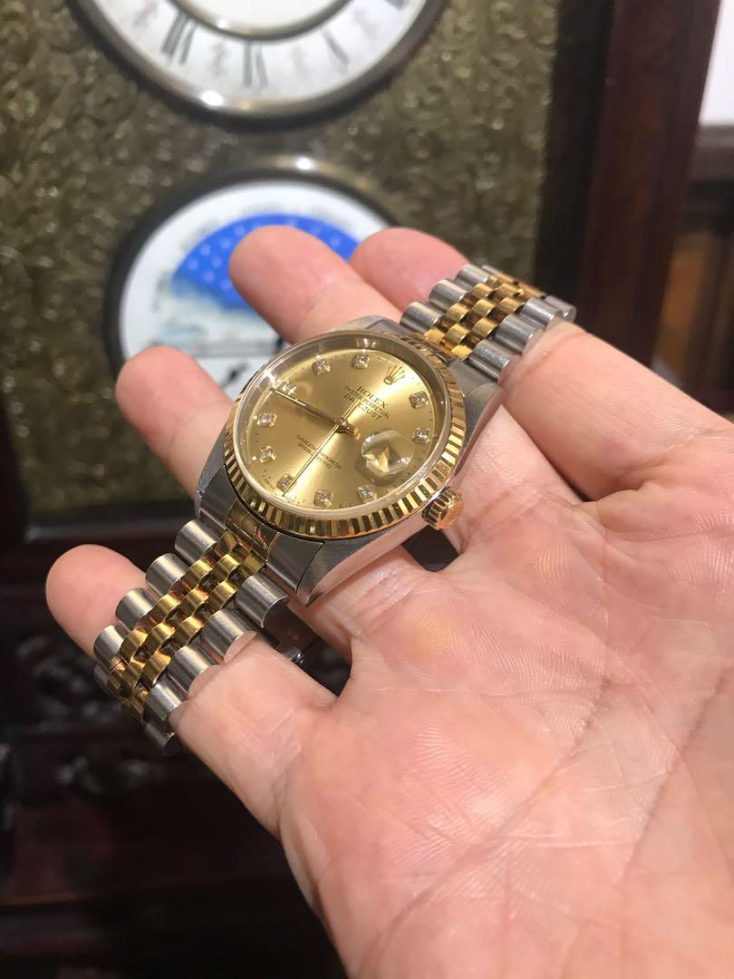 縮圖：ROLEX 勞力士 16233 原鑲十鑽面