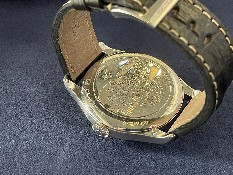 縮圖：萬寶龍1858系列小秒針自動上鏈黑色錶盤腕錶44mm