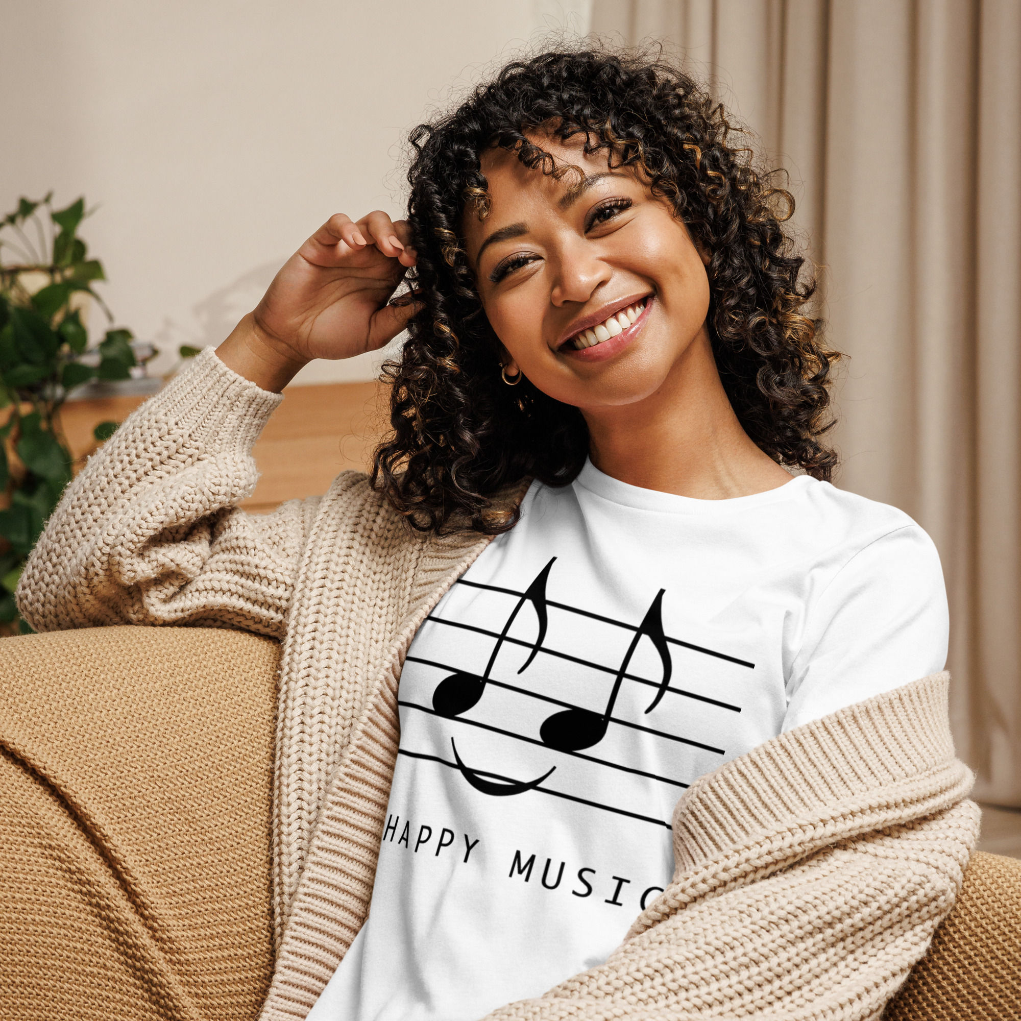 Happy Music Women's Relaxed T-Shirt