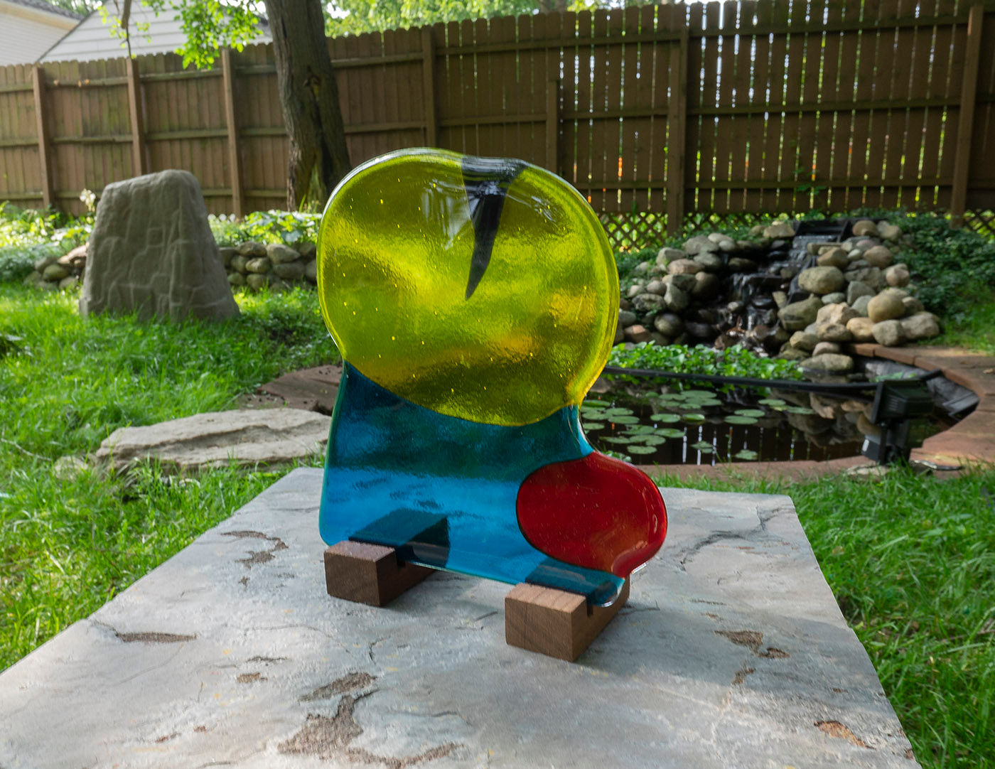 Fused Glass Sculpture, One