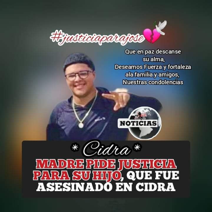👨🏻‍💻#bellopajaronews; UNA MADRE EXIGE LA JUSTICIA DE SU HIJO, A QUIEN LE AREBATARON LA VUDA, SIENDO  ASESINADO EN EL PUEBLO DE CIDRA, EL DIA 16 DE FEBRERO 2024.