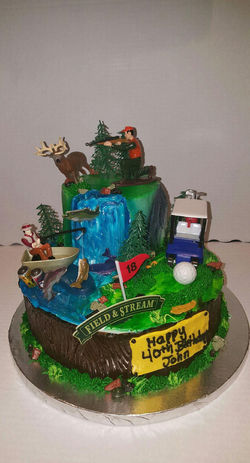 Hunting & Fishing cake