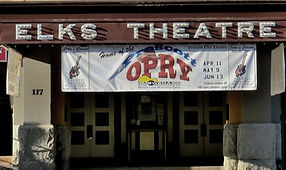 Elks Theatre marquee in Prescott
