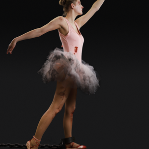 Battered ballerina