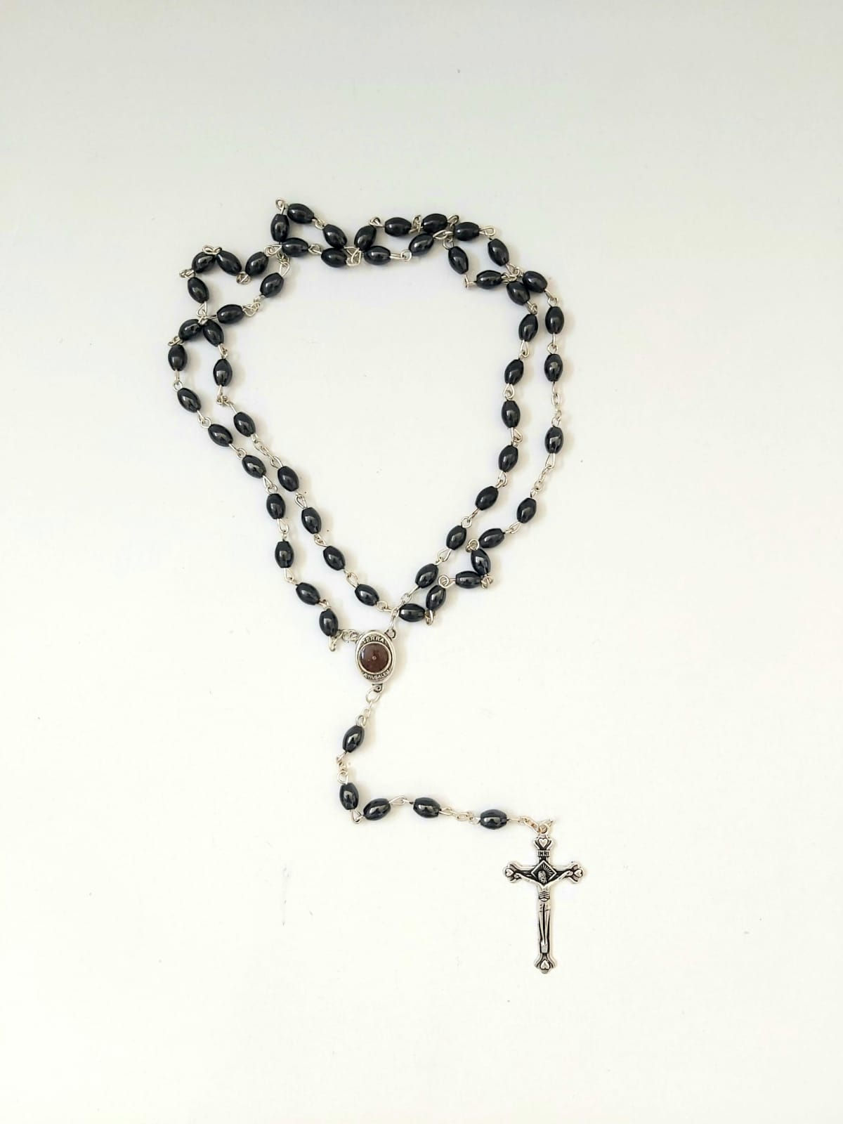 Hemmatite ROsary with Soil From Israel