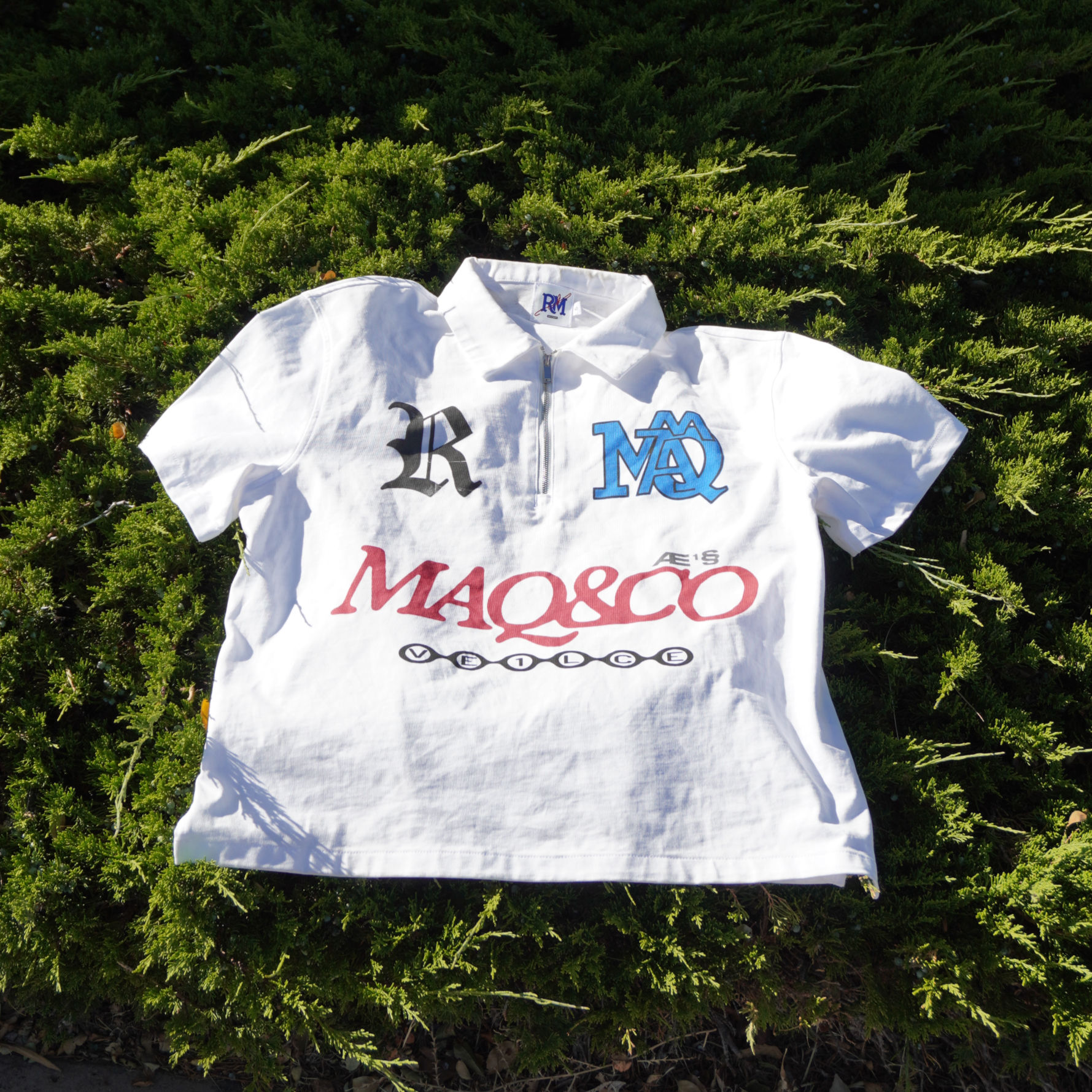 MAQ&CO Half-Zip Cotton Polo Shirt