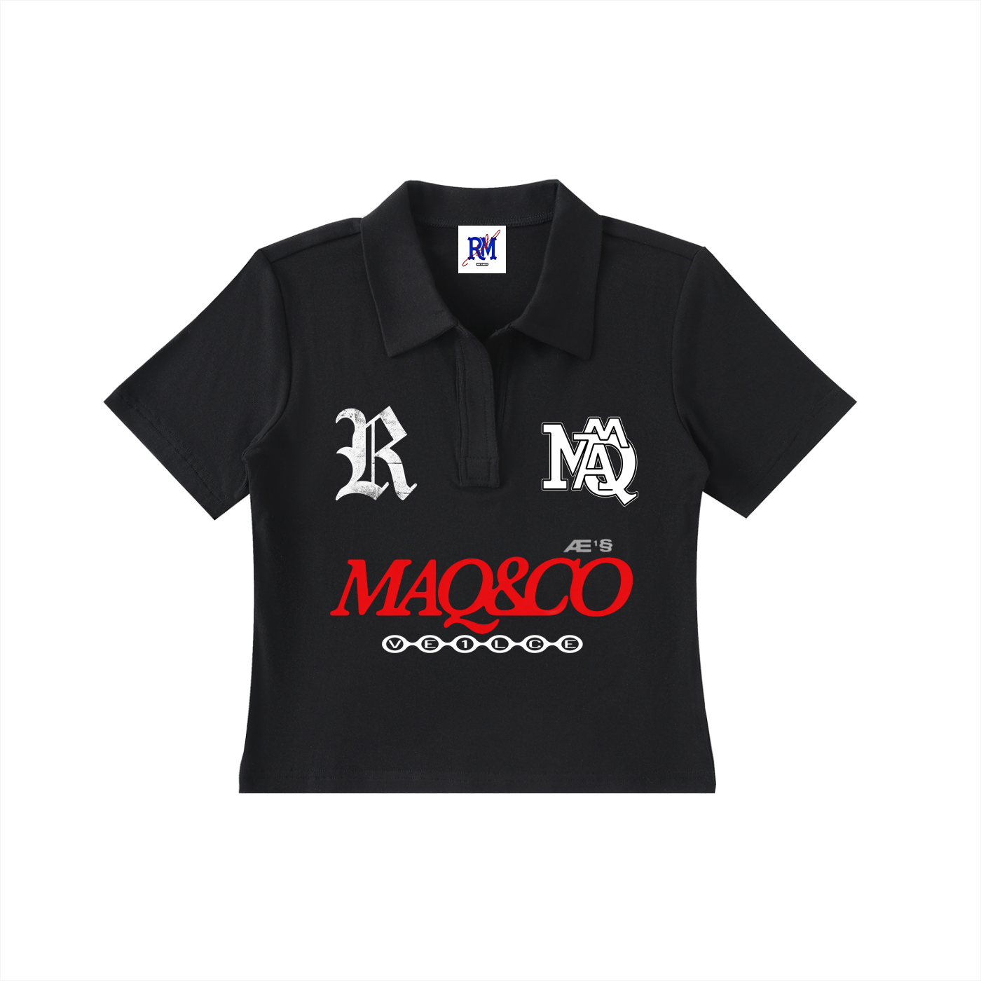 MAQ&CO Bodycon Short Sleeve Polo Shirt