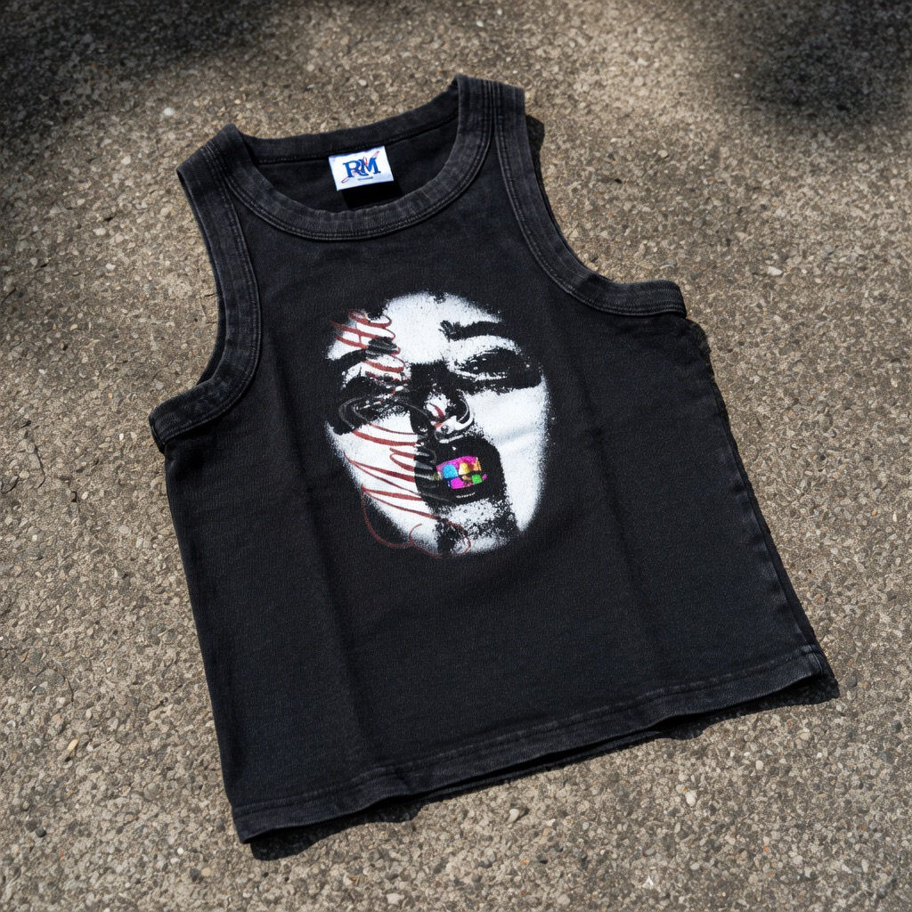 Phase 1.72: TRISON SMILE Snow Washed Tank Top
