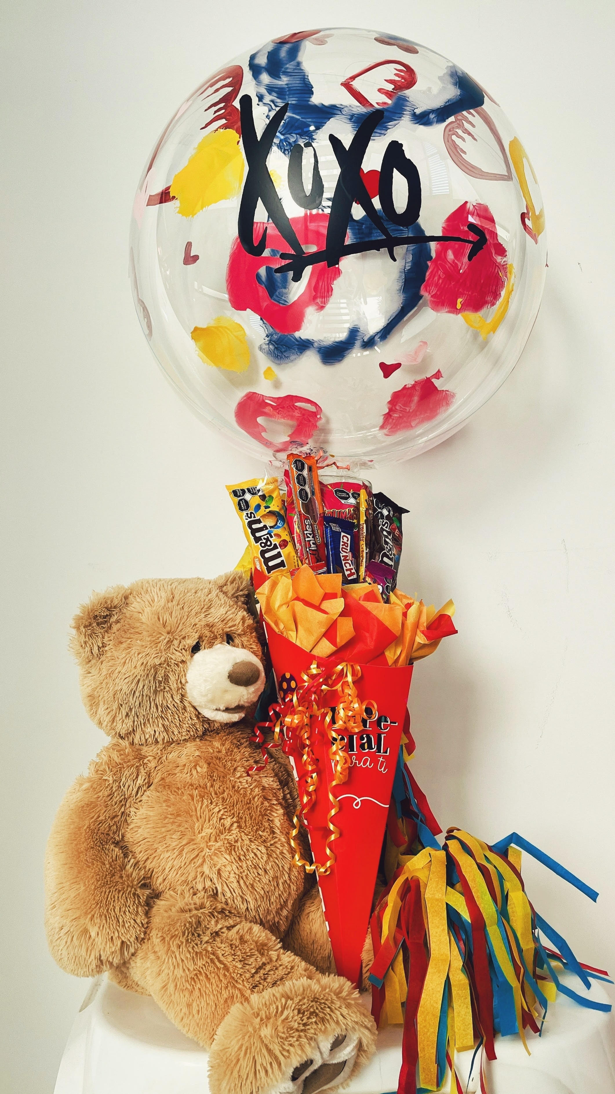 Oso candy con burbuja