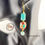 Thumbnail: Tibetan Stone & Amazorite Gemstone Earrings