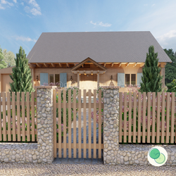 Siedlisko z błękitnymi okiennicami