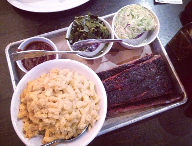 Ribs, Mac, Greens & Ribs