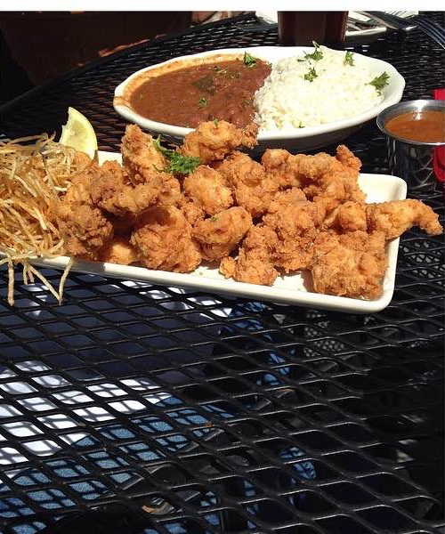 Fried Alligator & Red Beans and Rice