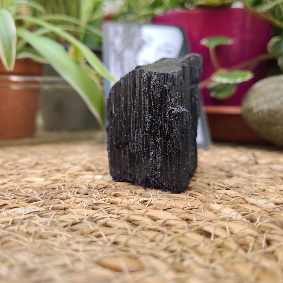 schwarze Turmalin Rohstein Schörl Rohstück Natur