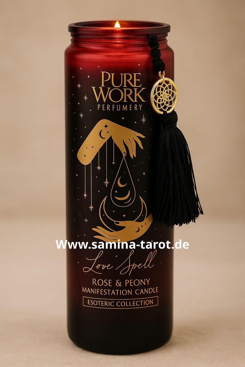 Manifestationskerze „Love Spell“ – Rose & Peony