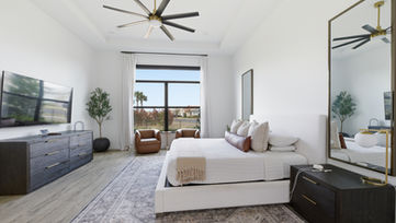 Bedroom wide angle showing modern layout and natural light in Port St. Lucie Florida real estate