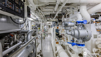 High-end yacht photography of a superyacht at Palm Beach Marina, taken by Edwin Figueroa Photography.