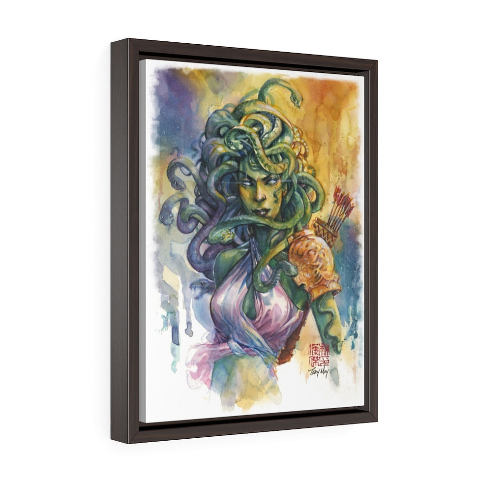 Vertical Framed Premium Gallery Wrap Canvas