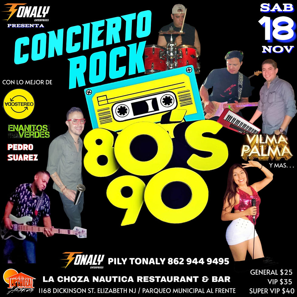 CONCIERTO DE ROCK 80S Y 90S