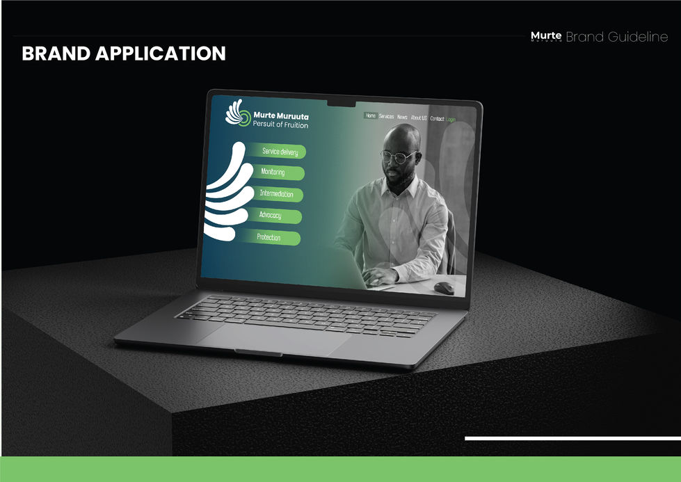 Brand application on Website homepage