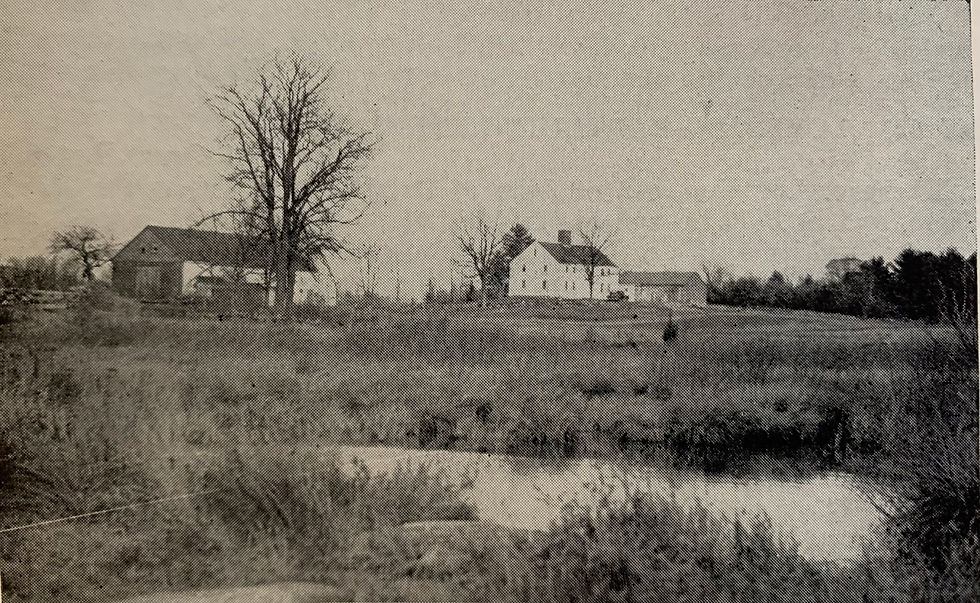 1940s photograph of the Dow-Gove House, possibly taken by Roland D. Sawyer