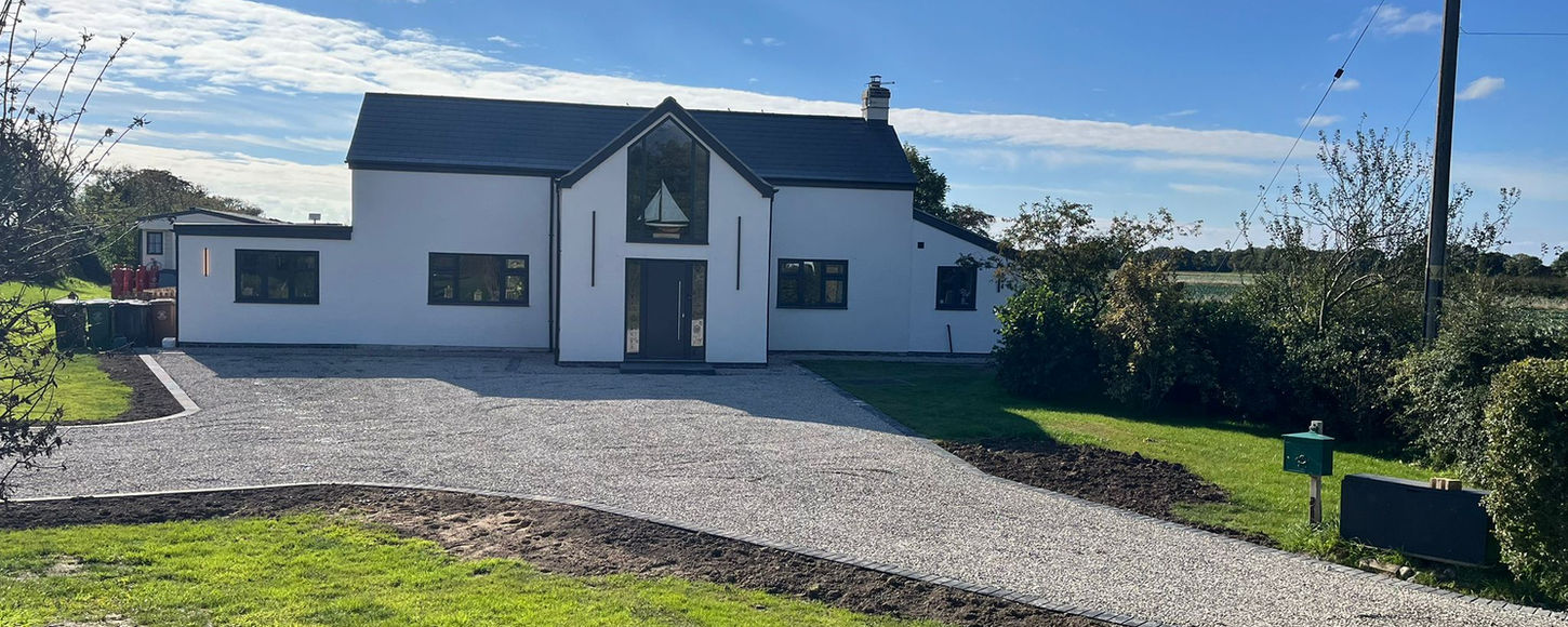 Gravel Driveway example of grey gravel drive installation by Aztec Driveways in Boston Lincolnshire